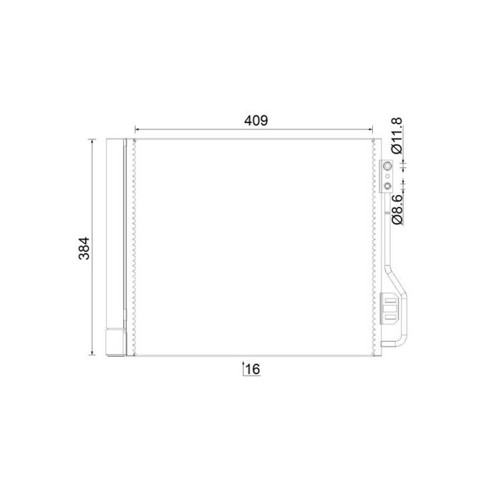 Kondensatorius, oro kondicionierius MAHLE AC 488 000S