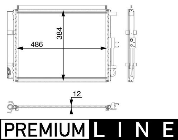 Kondensatorius, oro kondicionierius MAHLE AC 49 000P