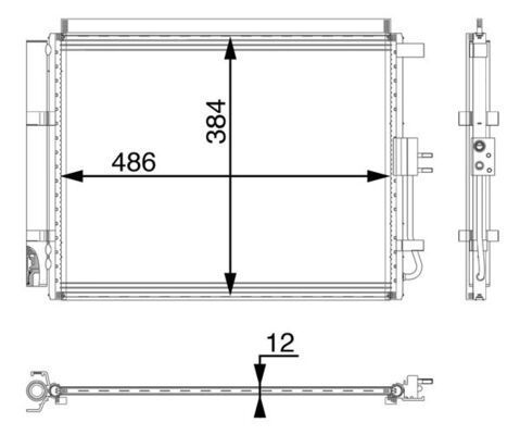 Kondensatorius, oro kondicionierius MAHLE AC 49 000P