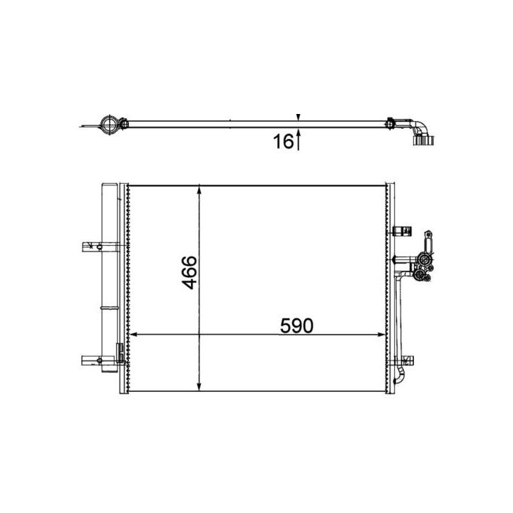 Kondensatorius, oro kondicionierius MAHLE AC 500 000P