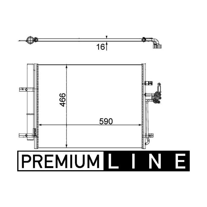 Kondensatorius, oro kondicionierius MAHLE AC 500 000P