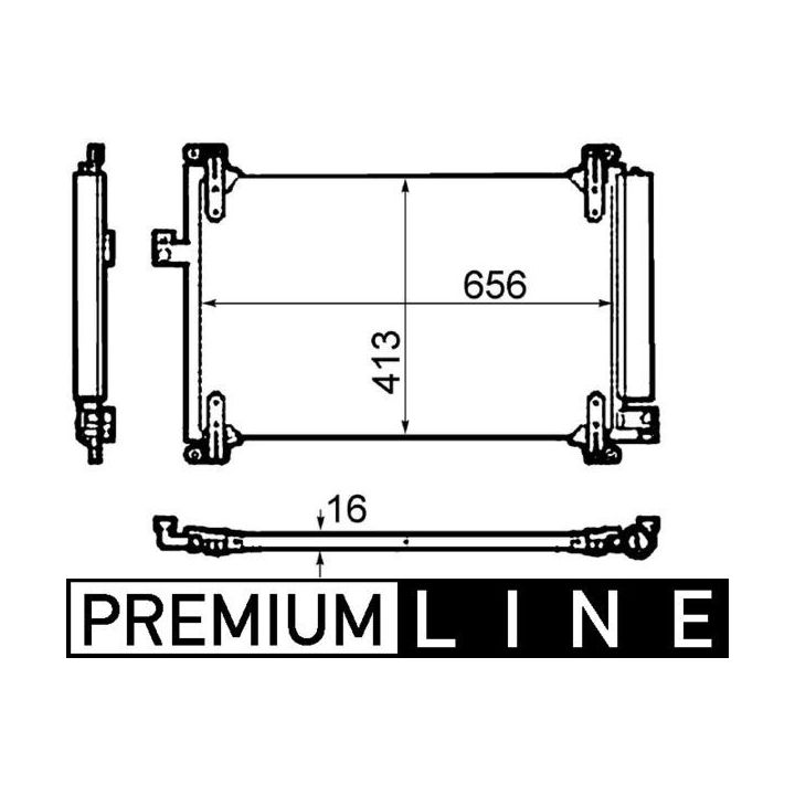 Kondensatorius, oro kondicionierius MAHLE AC 504 000P