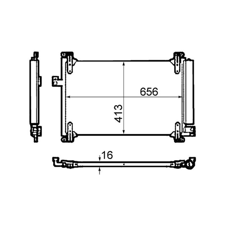 Kondensatorius, oro kondicionierius MAHLE AC 504 000P