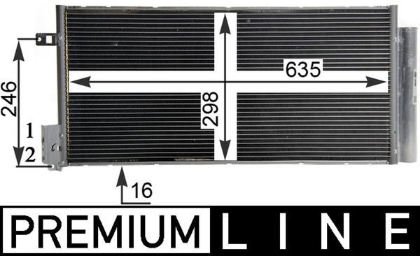 Kondensatorius, oro kondicionierius MAHLE AC 505 000P