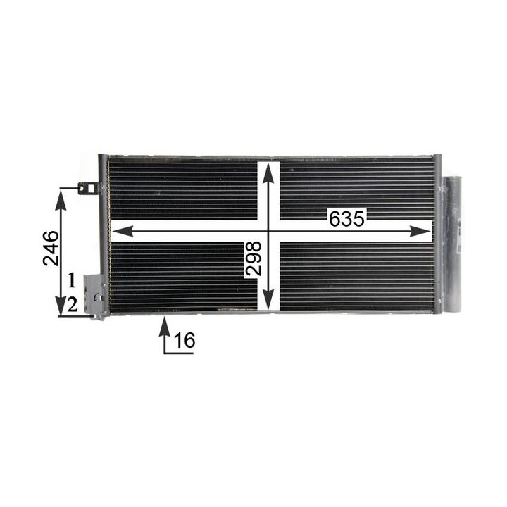 Kondensatorius, oro kondicionierius MAHLE AC 505 001S