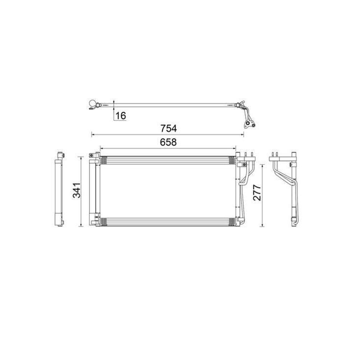 Kondensatorius, oro kondicionierius MAHLE AC 506 000S
