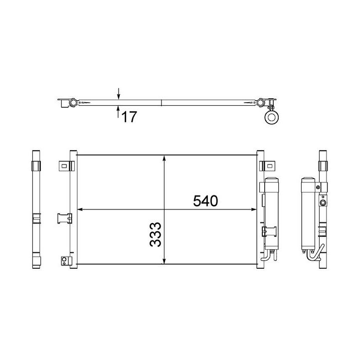 Kondensatorius, oro kondicionierius MAHLE AC 507 000S