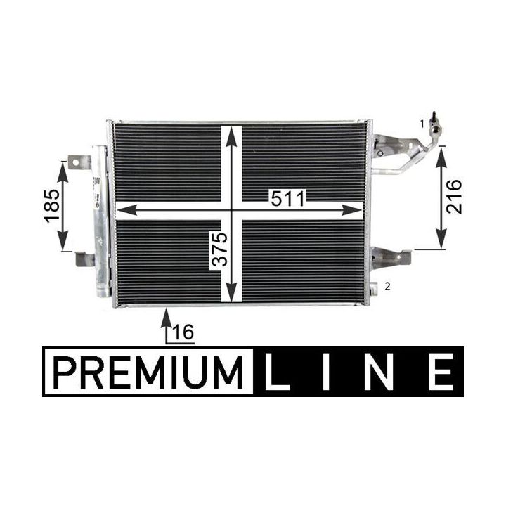 Kondensatorius, oro kondicionierius MAHLE AC 509 000P