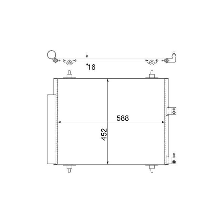 Kondensatorius, oro kondicionierius MAHLE AC 515 000S