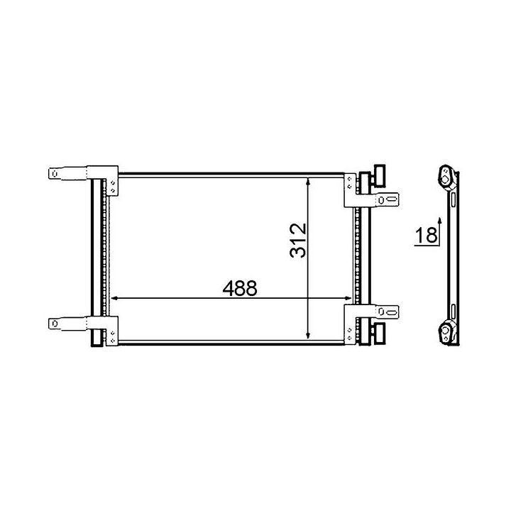 Kondensatorius, oro kondicionierius MAHLE AC 516 000S