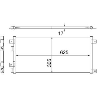 Kondensatorius, oro kondicionierius MAHLE AC 517 000S