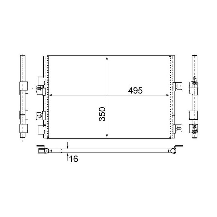 Kondensatorius, oro kondicionierius MAHLE AC 525 000S