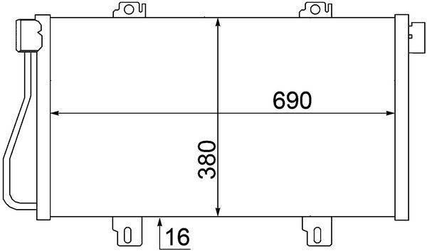 Kondensatorius, oro kondicionierius MAHLE AC 529 000S