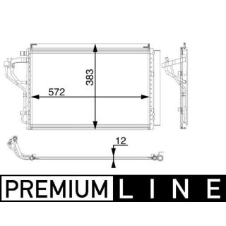 Kondensatorius, oro kondicionierius MAHLE AC 55 000P