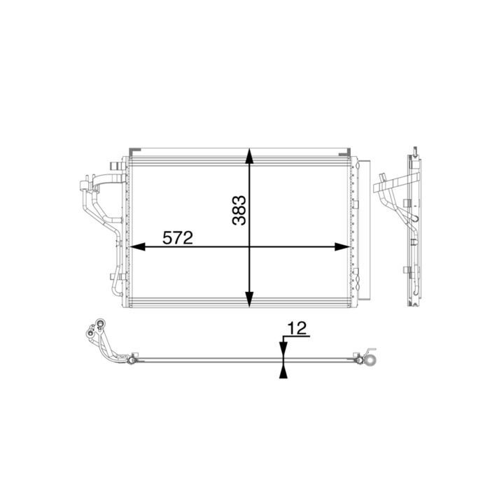 Kondensatorius, oro kondicionierius MAHLE AC 55 000P