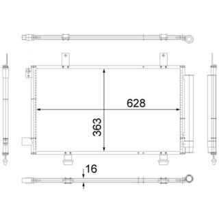 Kondensatorius, oro kondicionierius MAHLE AC 556 000S