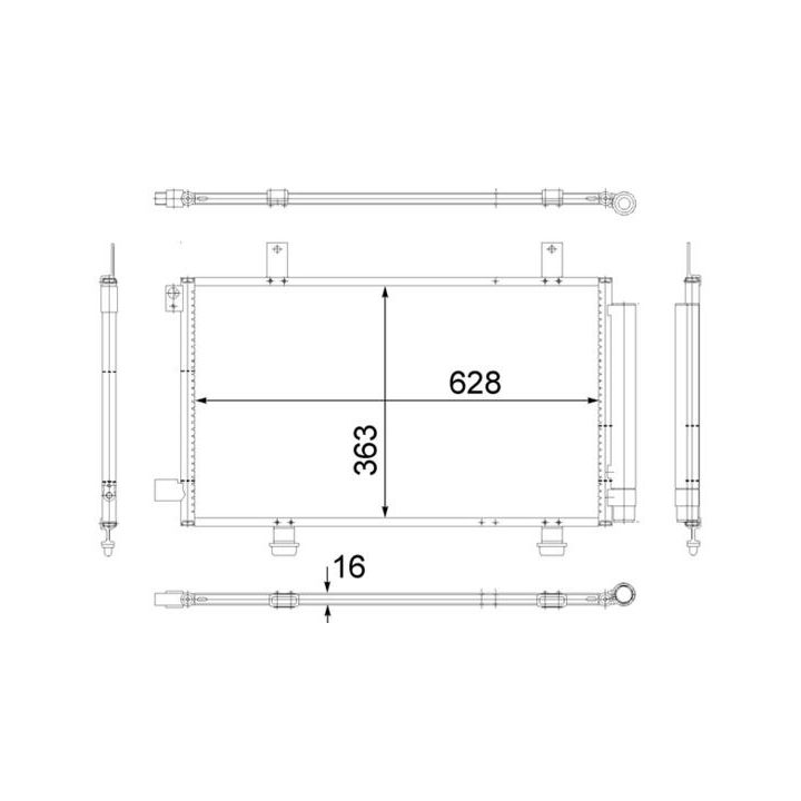 Kondensatorius, oro kondicionierius MAHLE AC 556 000S