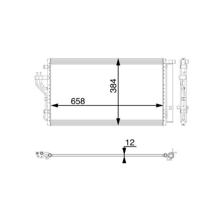 Kondensatorius, oro kondicionierius MAHLE AC 56 000P