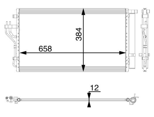 Kondensatorius, oro kondicionierius MAHLE AC 56 000P