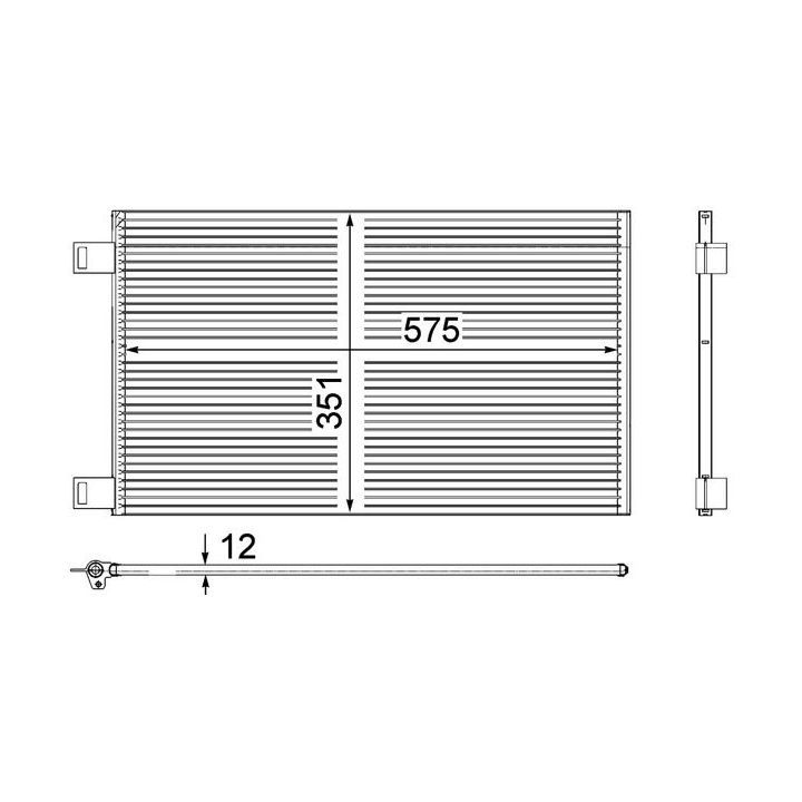 Kondensatorius, oro kondicionierius MAHLE AC 569 000P