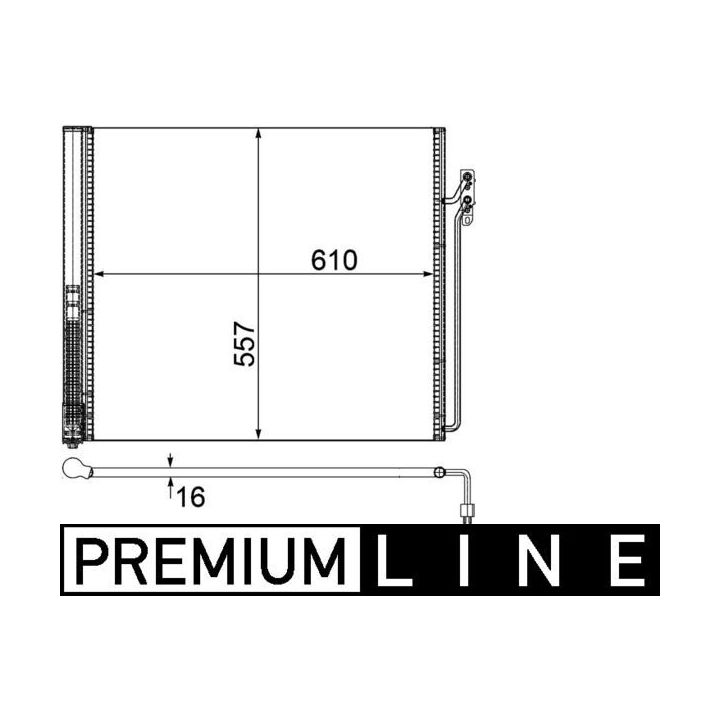 Kondensatorius, oro kondicionierius MAHLE AC 586 000P