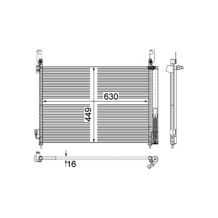Kondensatorius, oro kondicionierius MAHLE AC 588 000P