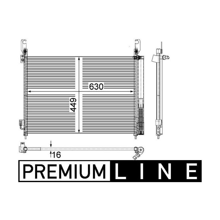 Kondensatorius, oro kondicionierius MAHLE AC 588 000P
