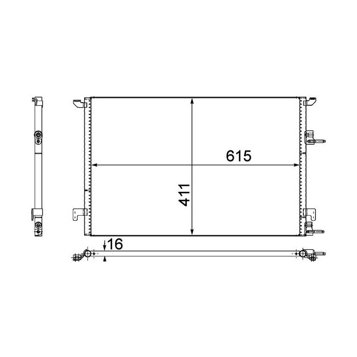 Kondensatorius, oro kondicionierius MAHLE AC 589 000P