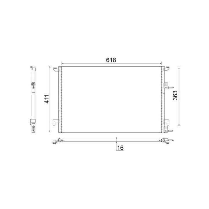 Kondensatorius, oro kondicionierius MAHLE AC 589 000S