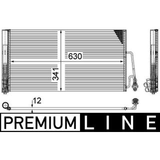 Kondensatorius, oro kondicionierius MAHLE AC 590 000P