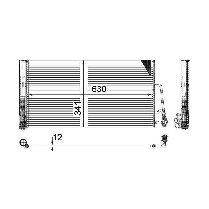 Kondensatorius, oro kondicionierius MAHLE AC 590 000P