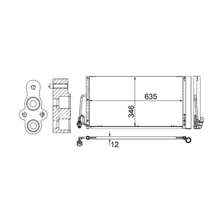 Kondensatorius, oro kondicionierius MAHLE AC 590 000S