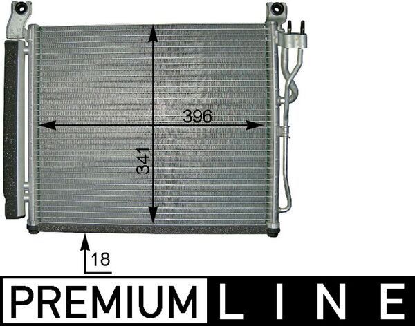Kondensatorius, oro kondicionierius MAHLE AC 591 000P
