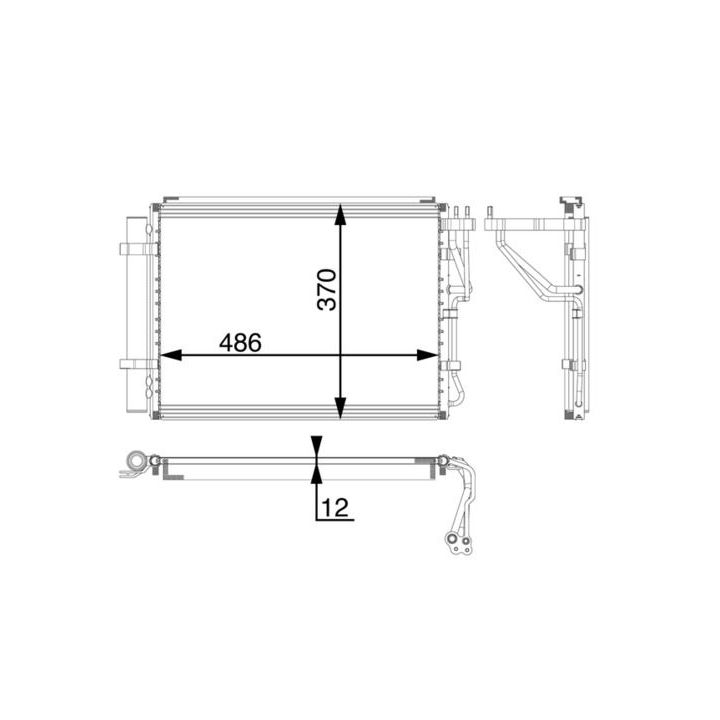 Kondensatorius, oro kondicionierius MAHLE AC 60 000P