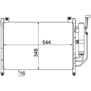 Kondensatorius, oro kondicionierius MAHLE AC 608 000S