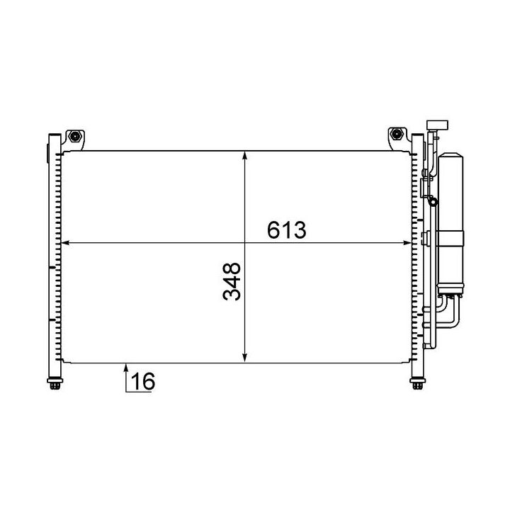 Kondensatorius, oro kondicionierius MAHLE AC 609 000S
