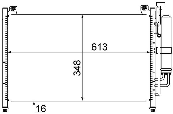 Kondensatorius, oro kondicionierius MAHLE AC 609 000S