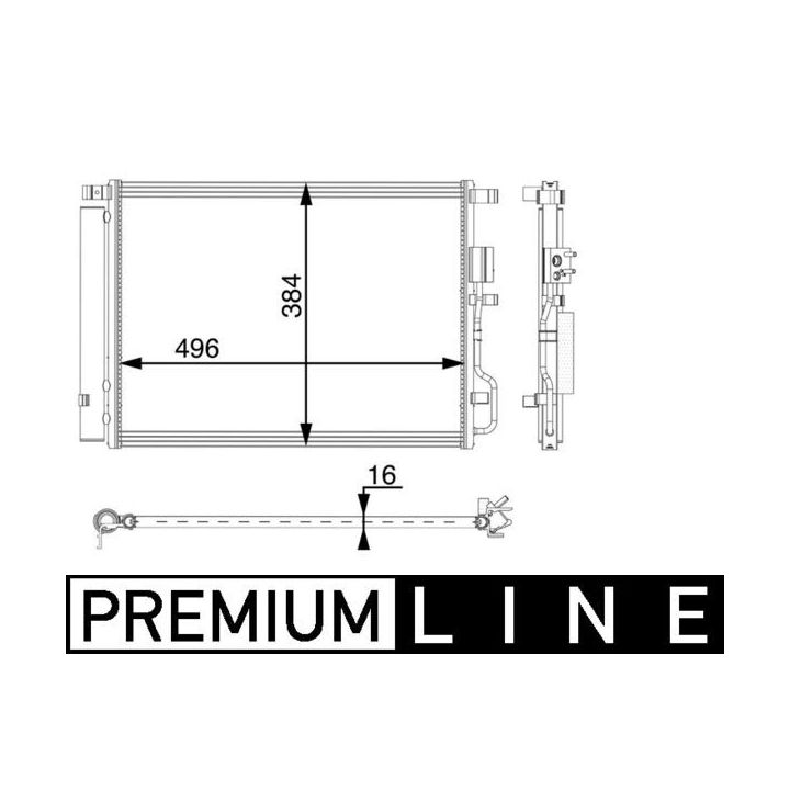 Kondensatorius, oro kondicionierius MAHLE AC 61 000P