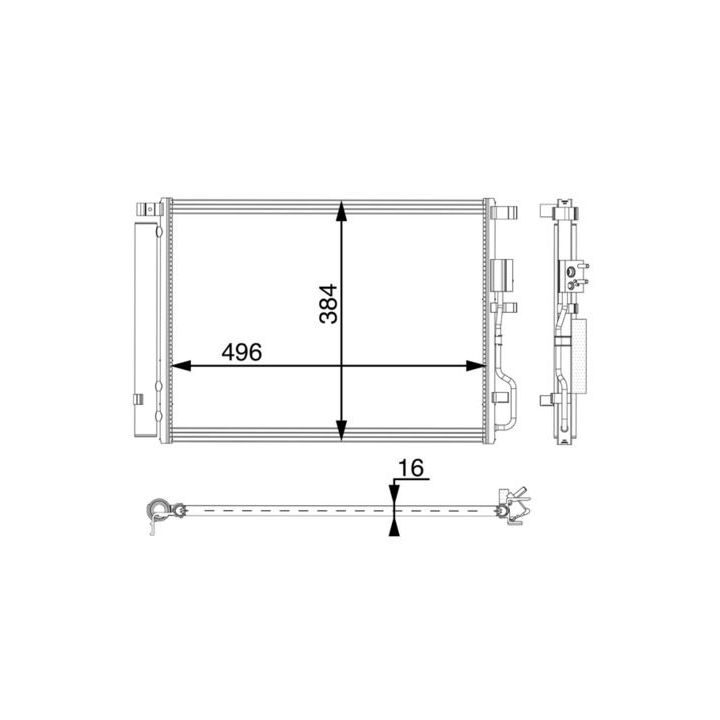 Kondensatorius, oro kondicionierius MAHLE AC 62 000P