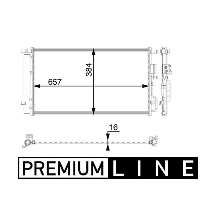 Kondensatorius, oro kondicionierius MAHLE AC 63 000P