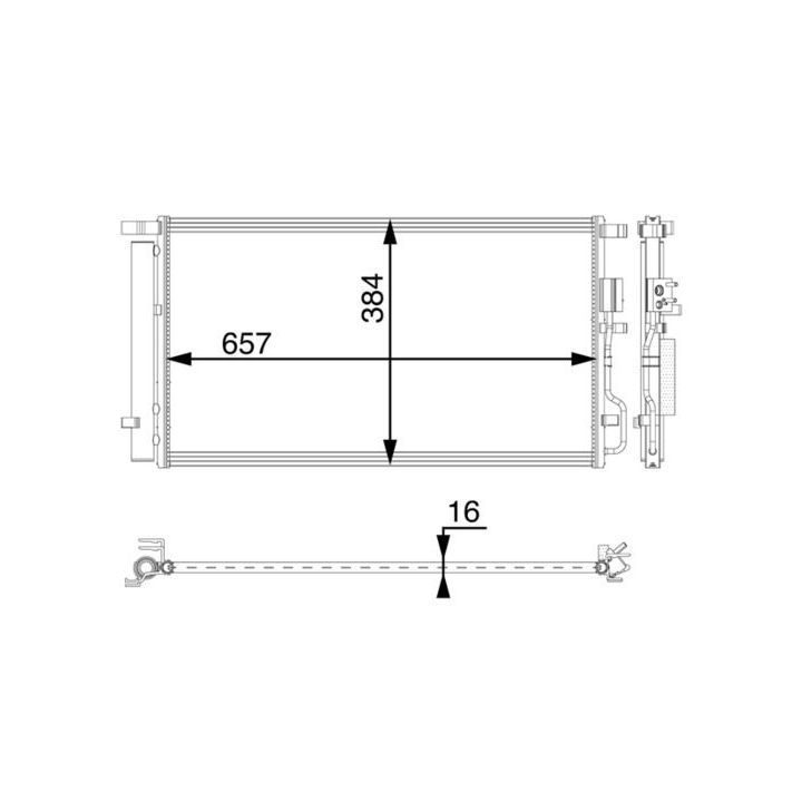 Kondensatorius, oro kondicionierius MAHLE AC 63 000P