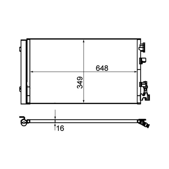 Kondensatorius, oro kondicionierius MAHLE AC 630 000P