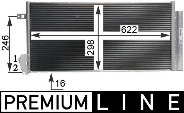 Kondensatorius, oro kondicionierius MAHLE AC 634 000P