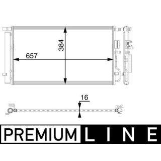 Kondensatorius, oro kondicionierius MAHLE AC 64 000P