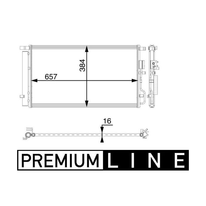 Kondensatorius, oro kondicionierius MAHLE AC 64 000P
