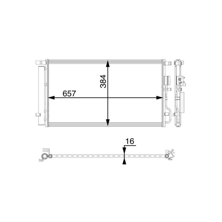 Kondensatorius, oro kondicionierius MAHLE AC 64 000P