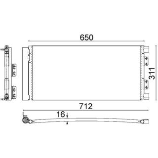 Kondensatorius, oro kondicionierius MAHLE AC 640 000S