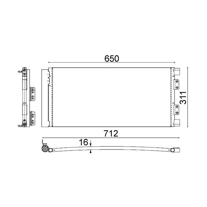 Kondensatorius, oro kondicionierius MAHLE AC 640 000S