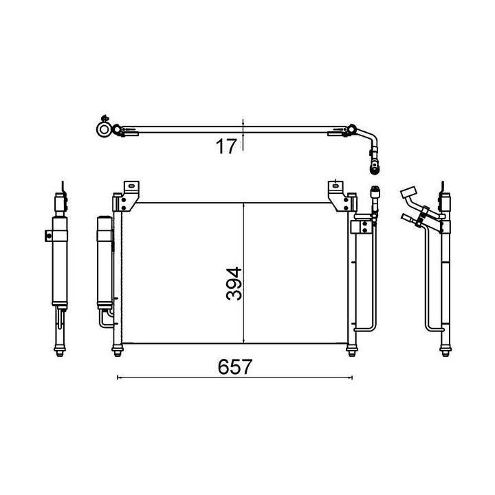 Kondensatorius, oro kondicionierius MAHLE AC 642 000S