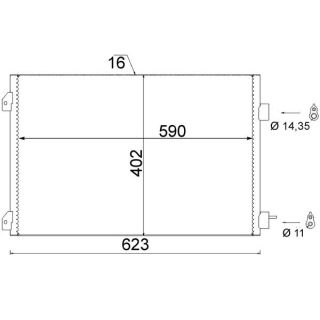 Kondensatorius, oro kondicionierius MAHLE AC 650 000S